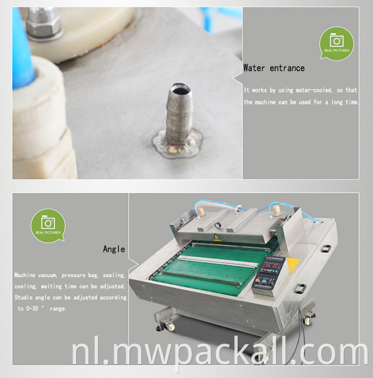 10 kg auto continu rollend vacuüm stikstofinjectie vleesverpakkingsmachine
